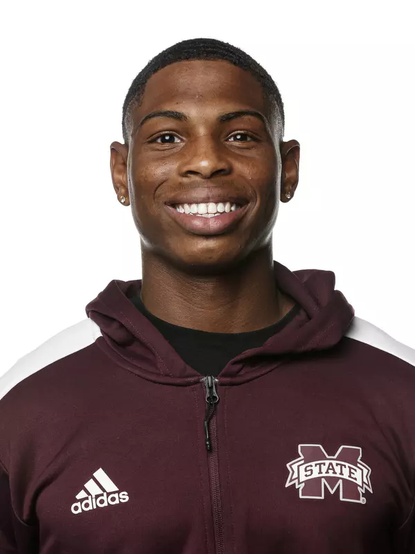 STARKVILLE, MS - September 23, 2021 - Mississippi State Sprinter Camerson Crump headshot taken at the Holliman Athletic Center at Mississippi State University in Starkville, MS. Photo By Austin Perryman