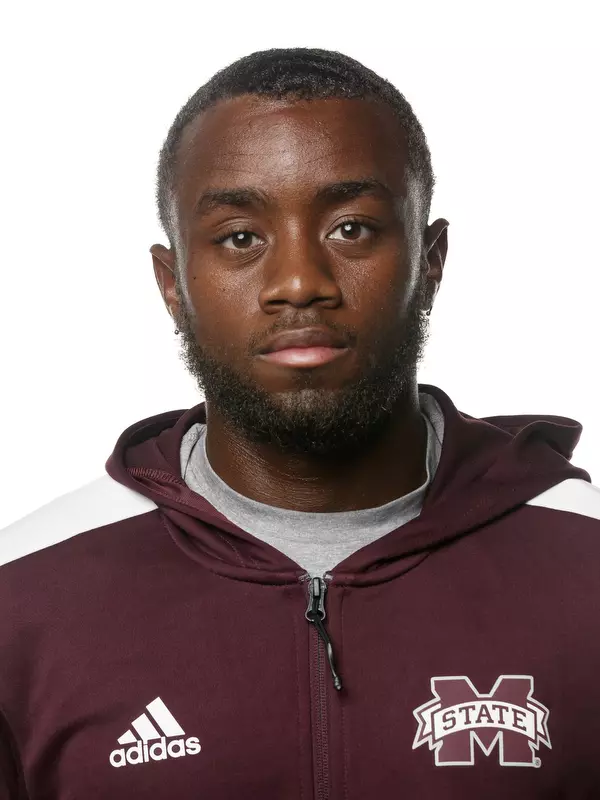 STARKVILLE, MS - September 21, 2021 - Mississippi State Sprinter Kendrick Edwards headshot taken at the Holliman Athletic Center at Mississippi State University in Starkville, MS. Photo By Austin Perryman