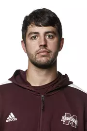 STARKVILLE, MS - September 23, 2021 - Mississippi State Thrower Cade Finley headshot taken at the Holliman Athletic Center at Mississippi State University in Starkville, MS. Photo By Austin Perryman