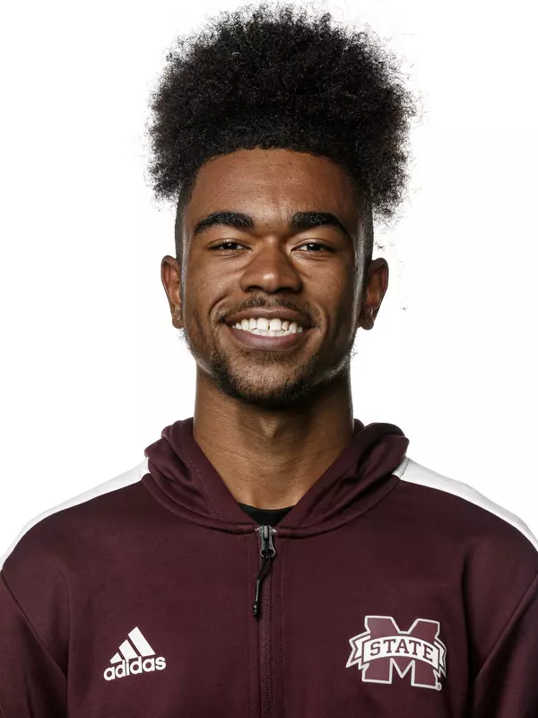 STARKVILLE, MS - September 23, 2021 - Mississippi State Omari Hammond headshot taken at the Holliman Athletic Center at Mississippi State University in Starkville, MS. Photo By Austin Perryman