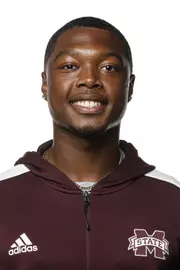 STARKVILLE, MS - September 23, 2021 - Mississippi State Hurdler Jesse Henderson headshot taken at the Holliman Athletic Center at Mississippi State University in Starkville, MS. Photo By Austin Perryman