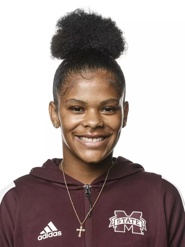 STARKVILLE, MS - September 23, 2021 - Mississippi State Multi-Event Kennedy Jackson headshot taken at the Holliman Athletic Center at Mississippi State University in Starkville, MS. Photo By Austin Perryman