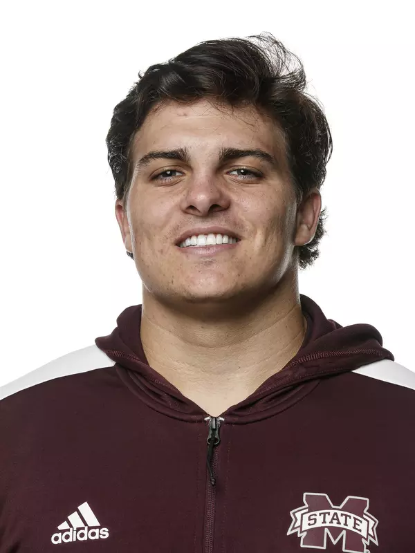 STARKVILLE, MS - September 23, 2021 - Mississippi State Thrower Daniel Pepper headshot taken at the Holliman Athletic Center at Mississippi State University in Starkville, MS. Photo By Austin Perryman