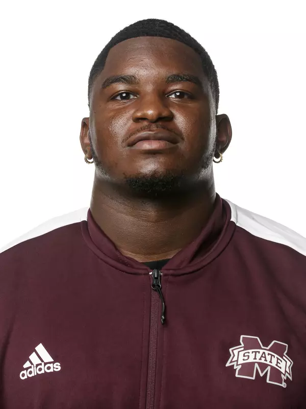 STARKVILLE, MS - September 21, 2021 - Mississippi State Thrower Jeremiah Pierce headshot taken at the Holliman Athletic Center at Mississippi State University in Starkville, MS. Photo By Austin Perryman