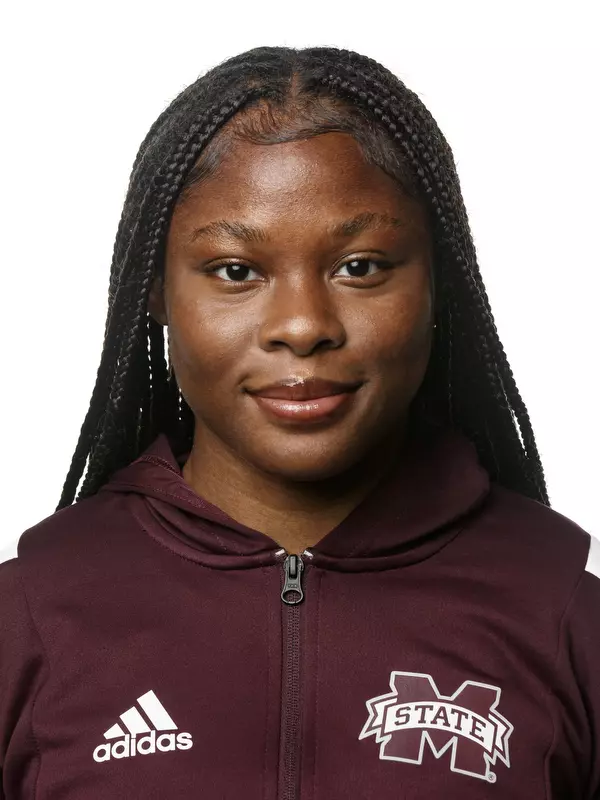 STARKVILLE, MS - September 21, 2021 - Mississippi State Multi-Event Asia Poe headshot taken at the Holliman Athletic Center at Mississippi State University in Starkville, MS. Photo By Austin Perryman