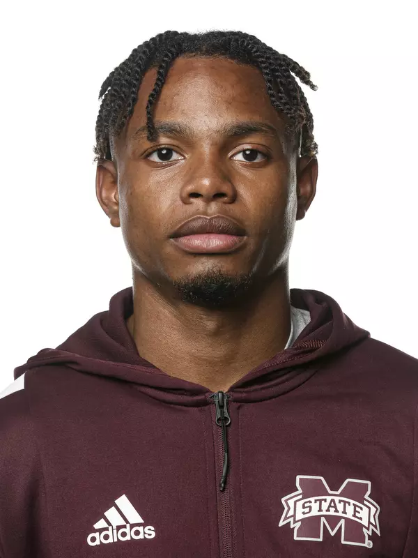 STARKVILLE, MS - September 23, 2021 - Mississippi State Sprinter Shamar Rose headshot taken at the Holliman Athletic Center at Mississippi State University in Starkville, MS. Photo By Austin Perryman