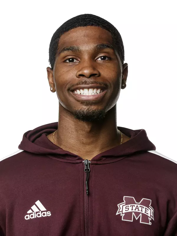 STARKVILLE, MS - September 23, 2021 - Mississippi State Sprinter/Jumper Safir Scott headshot taken at the Holliman Athletic Center at Mississippi State University in Starkville, MS. Photo By Austin Perryman