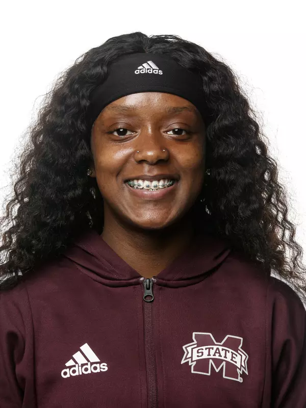 STARKVILLE, MS - September 21, 2021 - Mississippi State Sprinter Nykah Smith headshot taken at the Holliman Athletic Center at Mississippi State University in Starkville, MS. Photo By Austin Perryman