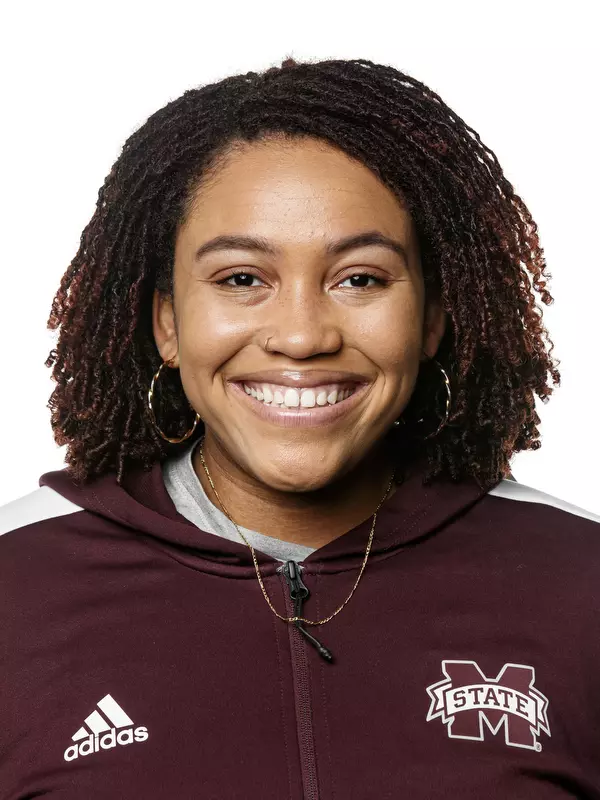 STARKVILLE, MS - September 23, 2021 - Mississippi State Thrower Jhordyn Stallworth headshot taken at the Holliman Athletic Center at Mississippi State University in Starkville, MS. Photo By Austin Perryman