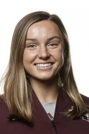 STARKVILLE, MS - September 23, 2021 - Mississippi State Thrower Caroline Standley headshot taken at the Holliman Athletic Center at Mississippi State University in Starkville, MS. Photo By Austin Perryman