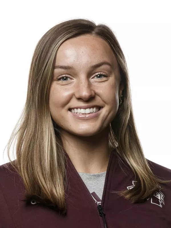 STARKVILLE, MS - September 23, 2021 - Mississippi State Thrower Caroline Standley headshot taken at the Holliman Athletic Center at Mississippi State University in Starkville, MS. Photo By Austin Perryman