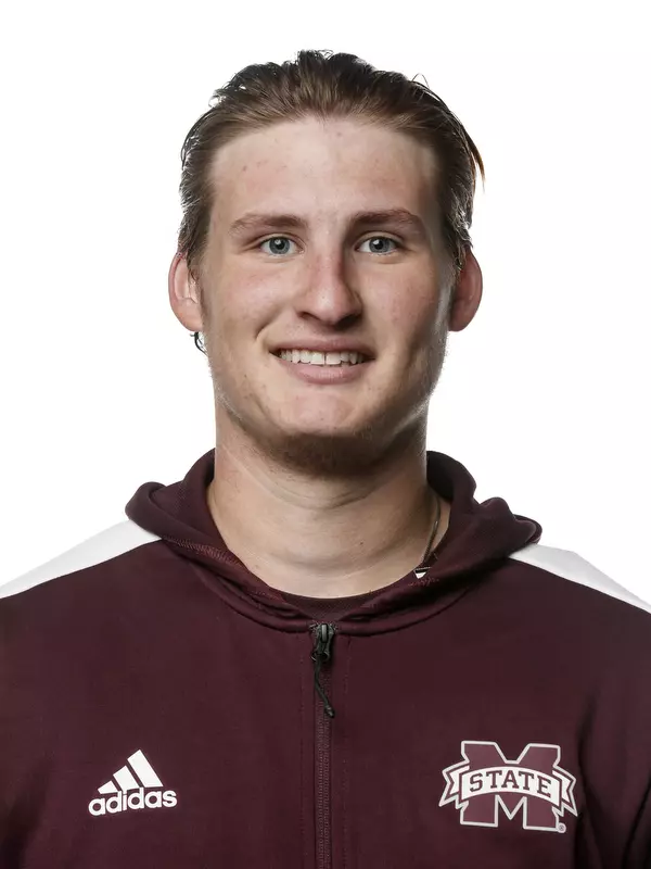 STARKVILLE, MS - September 21, 2021 - Mississippi State Thrower Trent Zeldon headshot taken at the Holliman Athletic Center at Mississippi State University in Starkville, MS. Photo By Austin Perryman