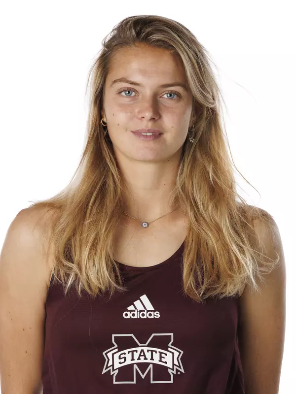 STARKVILLE, MS - January 13, 2022 - Mississippi State's Chloé Cirotte headshot taken during 2022 Women’s Tennis Production Day at the Holliman Athletic Center at Mississippi State University in Starkville, MS. Photo By Austin Perryman