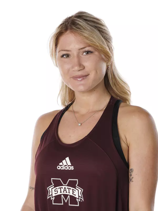 STARKVILLE, MS - January 13, 2022 - Mississippi State's Tamara Racine headshot taken during 2022 Women’s Tennis Production Day at the Holliman Athletic Center at Mississippi State University in Starkville, MS. Photo By Austin Perryman