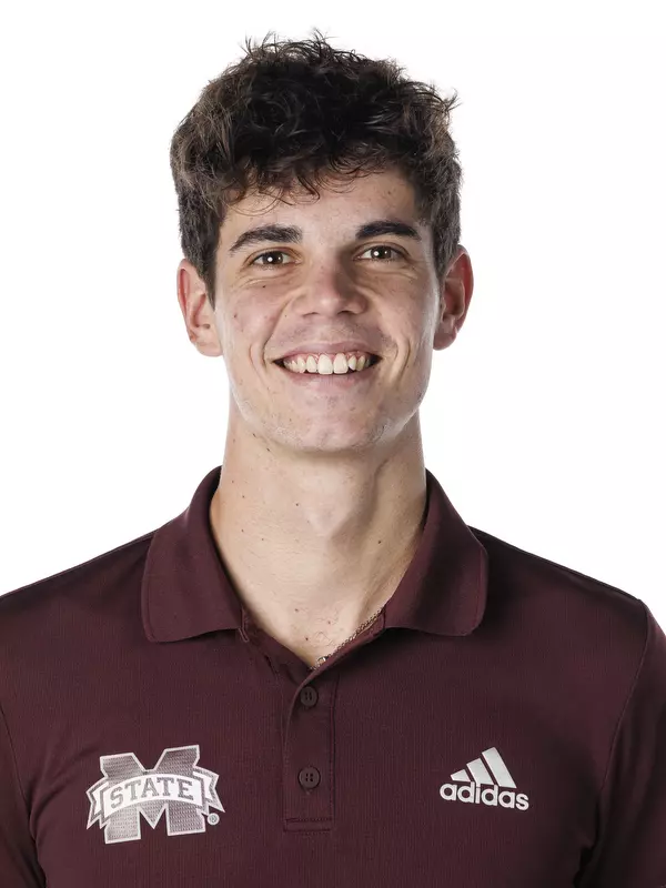 STARKVILLE, MS - January 12, 2022 - Mississippi State's Alberto Colas headshot taken during 2022 Men’s Tennis Production Day at the Holliman Athletic Center at Mississippi State University in Starkville, MS. Photo By Kevin Snyder