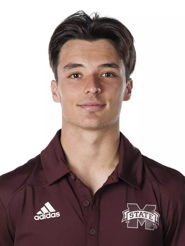 STARKVILLE, MS - January 12, 2022 - Mississippi State's Carles Hernandez headshot taken during 2022 Men’s Tennis Production Day at the Holliman Athletic Center at Mississippi State University in Starkville, MS. Photo By Kevin Snyder