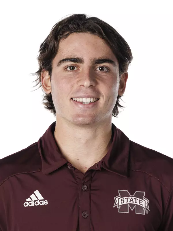 STARKVILLE, MS - January 12, 2022 - Mississippi State's Nemanja Malesevic headshot taken during 2022 Men’s Tennis Production Day at the Holliman Athletic Center at Mississippi State University in Starkville, MS. Photo By Kevin Snyder