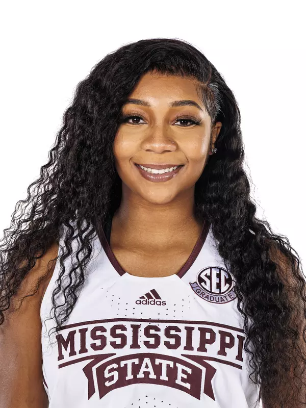 STARKVILLE, MS - October 05, 2022 - Mississippi State Guard Anastasia Hayes (#0) headshot taken during the Women’s Basketball 2022-2023 Production Day at Mize Pavilion at Humphrey Coliseum in Starkville, MS. Photo By Kevin Snyder