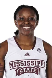 STARKVILLE, MS - October 05, 2022 - Mississippi State Guard Asianae Johnson (#3) headshot taken during the Women’s Basketball 2022-2023 Production Day at Mize Pavilion at Humphrey Coliseum in Starkville, MS. Photo By Kevin Snyder