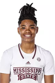 STARKVILLE, MS - October 05, 2022 - Mississippi State Guard/Forward Aniya Palmer (#15) headshot taken during the Women’s Basketball 2022-2023 Production Day at Mize Pavilion at Humphrey Coliseum in Starkville, MS. Photo By Kevin Snyder