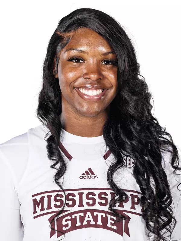 STARKVILLE, MS - October 05, 2022 - Mississippi State Guard/Forward Debreasha Powe (#21) headshot taken during the Women’s Basketball 2022-2023 Production Day at Mize Pavilion at Humphrey Coliseum in Starkville, MS. Photo By Kevin Snyder