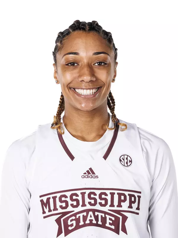 STARKVILLE, MS - October 05, 2022 - Mississippi State Guard Ahlana Smith (#1) headshot taken during the Women’s Basketball 2022-2023 Production Day at Mize Pavilion at Humphrey Coliseum in Starkville, MS. Photo By Kevin Snyder