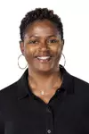 STARKVILLE, MS - October 05, 2022 - Mississippi State Assistant Athletics Director for Women's Basketball Joi Williams headshot taken during the Women’s Basketball 2022-2023 Production Day at Mize Pavilion at Humphrey Coliseum in Starkville, MS. Photo By Kevin Snyder