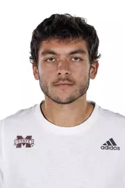 STARKVILLE, MS - November 15, 2022 - Mississippi State's Patrick Lazo headshot during 2022-2023 Tennis Production Day at the Holliman Athletic Center at Mississippi State University in Starkville, MS. Photo By Kevin Snyder