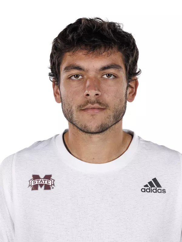 STARKVILLE, MS - November 15, 2022 - Mississippi State's Patrick Lazo headshot during 2022-2023 Tennis Production Day at the Holliman Athletic Center at Mississippi State University in Starkville, MS. Photo By Kevin Snyder