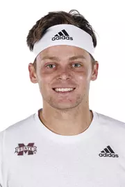 STARKVILLE, MS - November 15, 2022 - Mississippi State's Ewen Lumsden headshot during 2022-2023 Tennis Production Day at the Holliman Athletic Center at Mississippi State University in Starkville, MS. Photo By Kevin Snyder