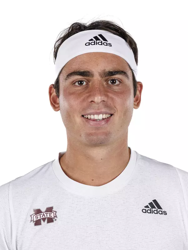 STARKVILLE, MS - November 14, 2022 - Mississippi State's Nemanja Malesevic headshot taken during 2022-2023 Tennis Production Day at the Holliman Athletic Center at Mississippi State University in Starkville, MS. Photo By Kevin Snyder