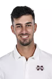 STARKVILLE, MS - November 07, 2022 - Mississippi State's Pedro Cruz Silva headshot taken during 2022-2023 Men’s Golf Production Day at the Holliman Athletic Center at Mississippi State University in Starkville, MS. Photo By Kevin Snyder