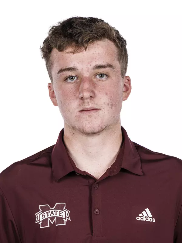 STARKVILLE, MS - November 07, 2022 - Mississippi State's Ben Loveard headshot taken during 2022-2023 Men’s Golf Production Day at the Holliman Athletic Center at Mississippi State University in Starkville, MS. Photo By Kevin Snyder