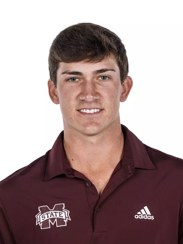 STARKVILLE, MS - November 07, 2022 - Mississippi State's Drew Wilson headshot taken during 2022-2023 Men’s Golf Production Day at the Holliman Athletic Center at Mississippi State University in Starkville, MS. Photo By Kevin Snyder