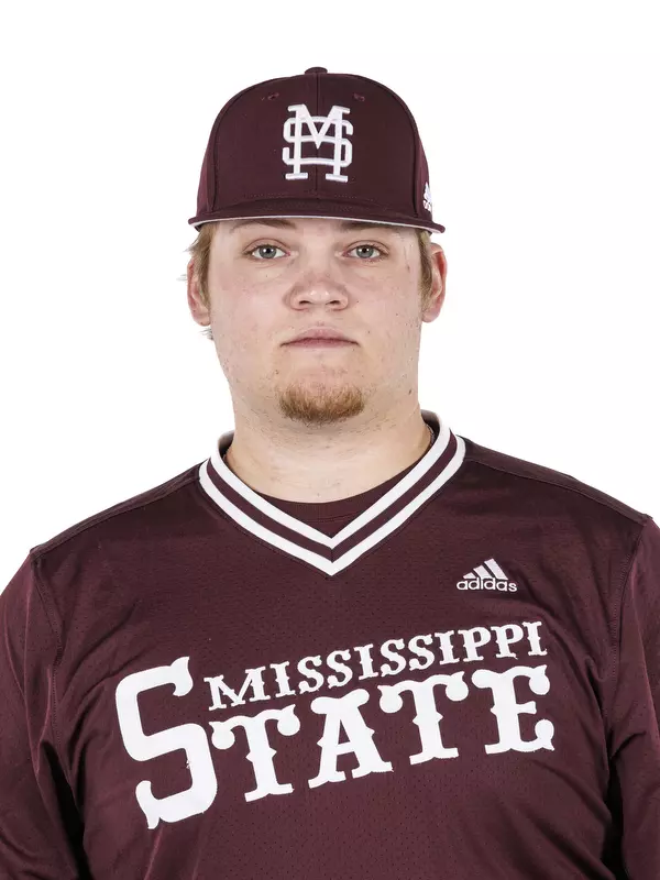 STARKVILLE, MS - November 20, 2022 - Mississippi State Pitcher Landon Gartman (#36) headshot taken during 2022-2023 Baseball Production Day at Dudy Noble Field at Polk-Dement Stadium in Starkville, MS. Photo By Kevin Snyder