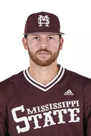 STARKVILLE, MS - November 20, 2022 - Mississippi State Catcher/Infielder Luke Hancock (#20) headshot taken during 2022-2023 Baseball Production Day at Dudy Noble Field at Polk-Dement Stadium in Starkville, MS. Photo By Kevin Snyder