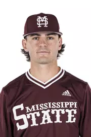 STARKVILLE, MS - November 20, 2022 - Mississippi State Catcher Wil Hoyle (#27) headshot taken during 2022-2023 Baseball Production Day at Dudy Noble Field at Polk-Dement Stadium in Starkville, MS. Photo By Kevin Snyder