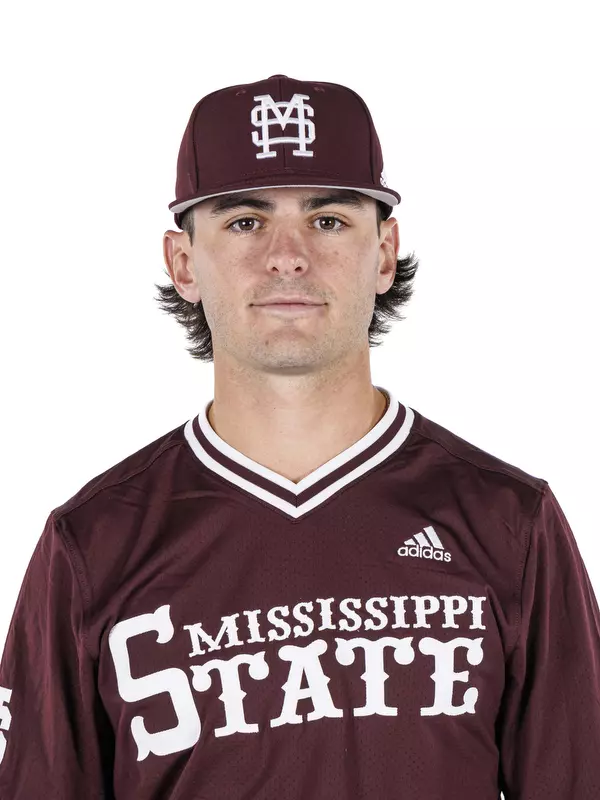STARKVILLE, MS - November 20, 2022 - Mississippi State Catcher Wil Hoyle (#27) headshot taken during 2022-2023 Baseball Production Day at Dudy Noble Field at Polk-Dement Stadium in Starkville, MS. Photo By Kevin Snyder