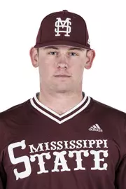 STARKVILLE, MS - November 20, 2022 - Mississippi State Catcher Bryce Hubbard (#28) headshot taken during 2022-2023 Baseball Production Day at Dudy Noble Field at Polk-Dement Stadium in Starkville, MS. Photo By Kevin Snyder