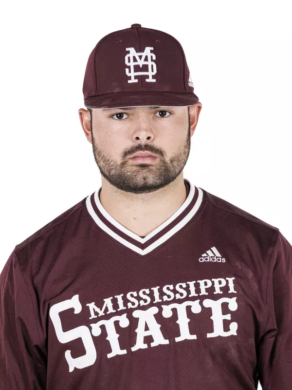 STARKVILLE, MS - November 20, 2022 - Mississippi State Pitcher Aaron Nixon (#4) headshot taken during 2022-2023 Baseball Production Day at Dudy Noble Field at Polk-Dement Stadium in Starkville, MS. Photo By Kevin Snyder
