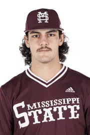 STARKVILLE, MS - November 20, 2022 - Mississippi State Pitcher Parker Stinnett (#32) headshot taken during 2022-2023 Baseball Production Day at Dudy Noble Field at Polk-Dement Stadium in Starkville, MS. Photo By Kevin Snyder