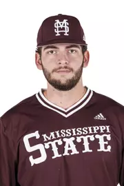 STARKVILLE, MS - November 20, 2022 - Mississippi State Pitcher Graham Yntema (#39) headshot taken during 2022-2023 Baseball Production Day at Dudy Noble Field at Polk-Dement Stadium in Starkville, MS. Photo By Kevin Snyder