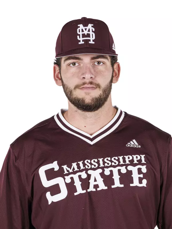 STARKVILLE, MS - November 20, 2022 - Mississippi State Pitcher Graham Yntema (#39) headshot taken during 2022-2023 Baseball Production Day at Dudy Noble Field at Polk-Dement Stadium in Starkville, MS. Photo By Kevin Snyder