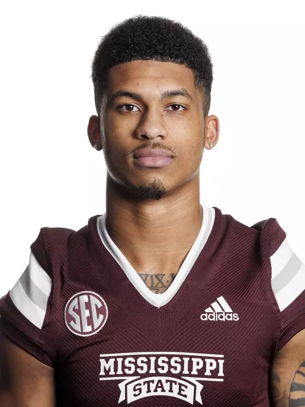 STARKVILLE, MS - February 02, 2022 - Mississippi State Cornerback Marcus Banks headshot taken at the Leo Seal Jr. Football Complex at Mississippi State University in Starkville, MS. Photo By Austin Perryman