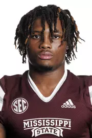 STARKVILLE, MS - February 02, 2022 - Mississippi State Wide Receiver Jarnorris Hopson headshot taken at the Leo Seal Jr. Football Complex at Mississippi State University in Starkville, MS. Photo By Austin Perryman