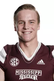 STARKVILLE, MS - February 02, 2022 - Mississippi State Quarterback Braedyn Locke headshot taken at the Leo Seal Jr. Football Complex at Mississippi State University in Starkville, MS. Photo By Austin Perryman