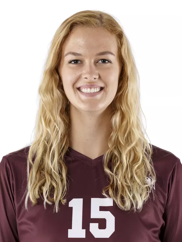STARKVILLE, MS - July 11, 2018 - Mississippi State Middle Blocker Liv Benner (#15) headshot taken at Mississippi State University in Starkville, MS. Photo By Kelly Donoho