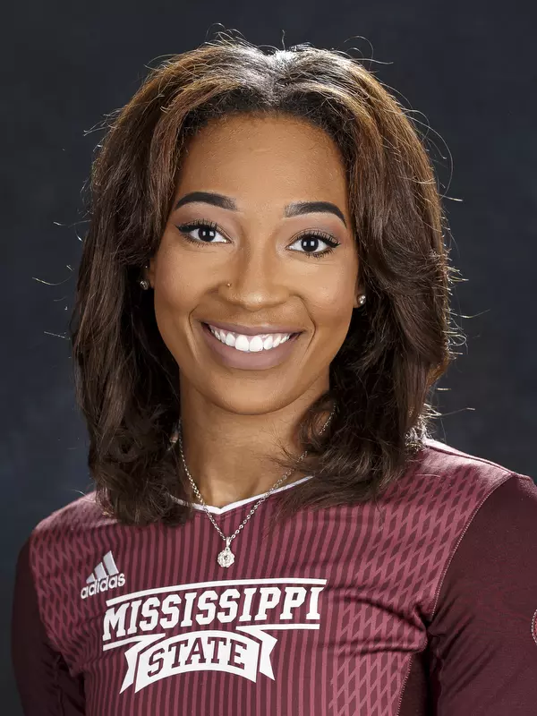 STARKVILLE, MS - July 26, 2016 - Mississippi State Outside Hitter Khristian Carr (#9) headshot taken at Mississippi State University in Starkville, MS. Photo By Kelly Price