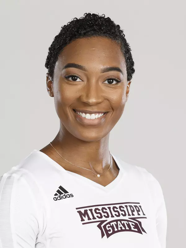 STARKVILLE, MS - July 06, 2017 - Mississippi State Outside Hitter Khristian Carr (#9) headshot taken at Mississippi State University in Starkville, MS. Photo By Kelly Price