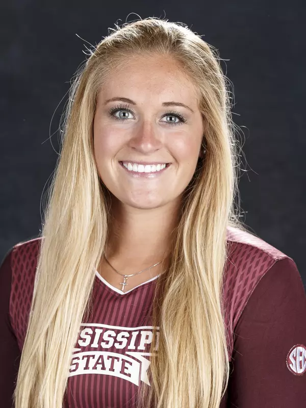 STARKVILLE, MS - July 26, 2016 - Mississippi State Libero/Defensive Specialist Savannah Cressman (#7) headshot taken at Mississippi State University in Starkville, MS. Photo By Kelly Price
